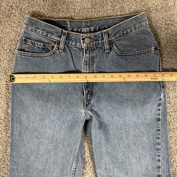 Vtg Levis 512 Jeans Women’s 11 S 28x29 High Waist Tapered Leg Denim Y2K Grunge - Picture 9 of 14